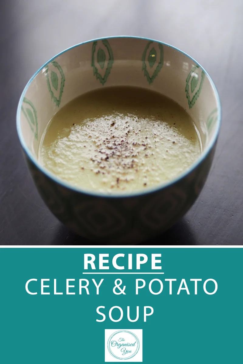 Recipe: Celery & Potato Soup - soup is the perfect antidote to a big weekend or a much-needed health kick. Making a big batch for freezing is also a great way to stock up the freezer, and it can be bulked up with some easy additions. Click through for the free download to this delicious recipe!