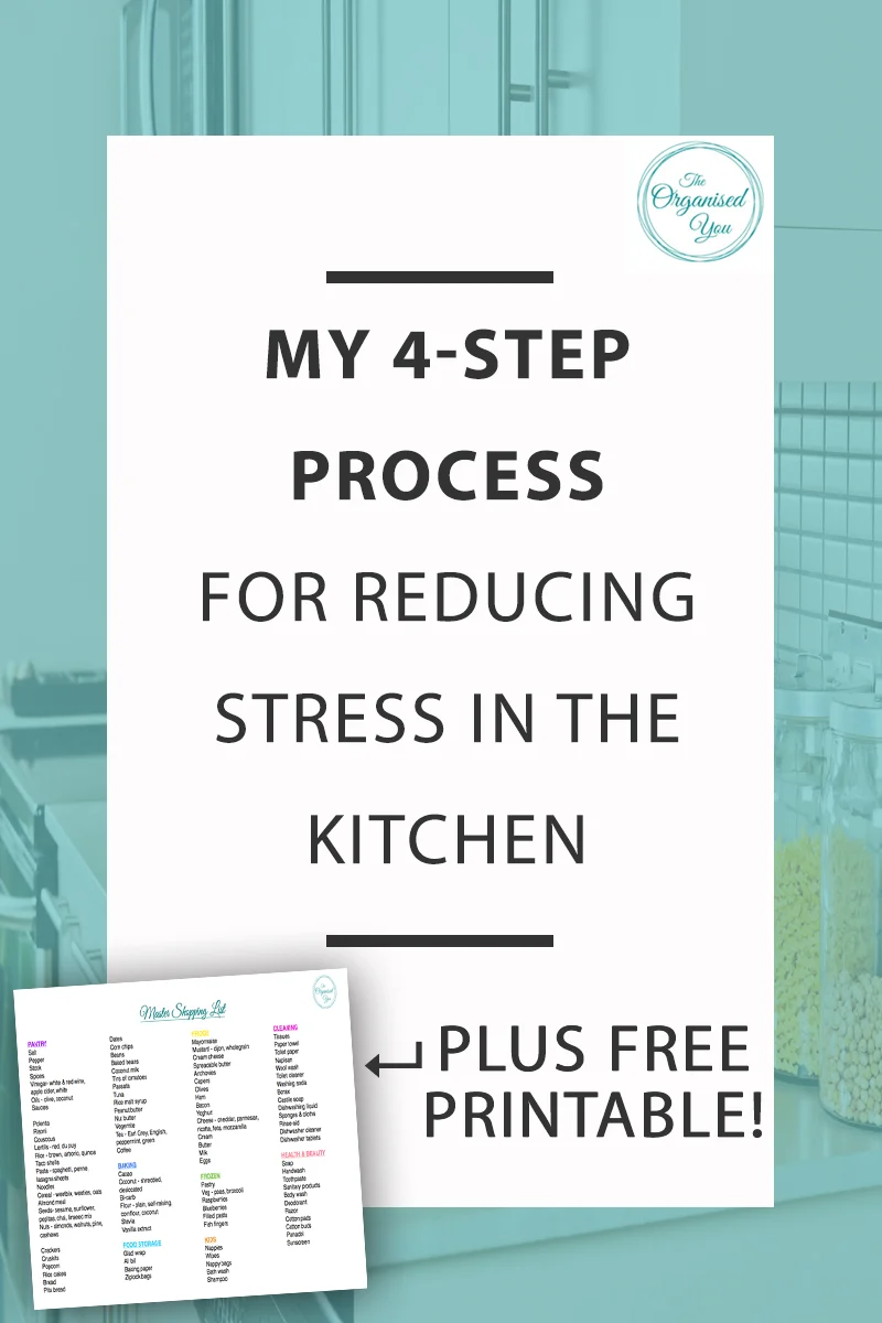My 4-step process for reducing stress in the kitchen