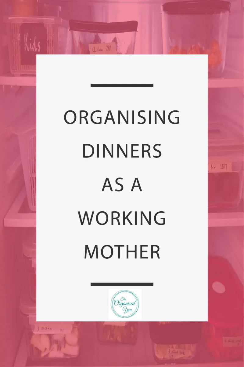 Organising dinners as a working mother