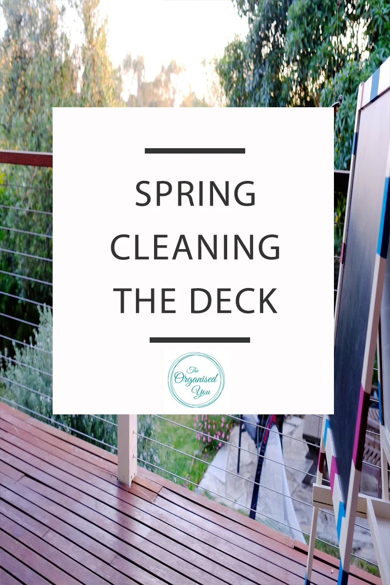 Spring cleaning the deck - as summer approaches, the exterior often needs as much work as the interior to make it an appealing place to spend time in. Click through to read how we spruced up our deck to make it a pleasant place to spend time with the family. 