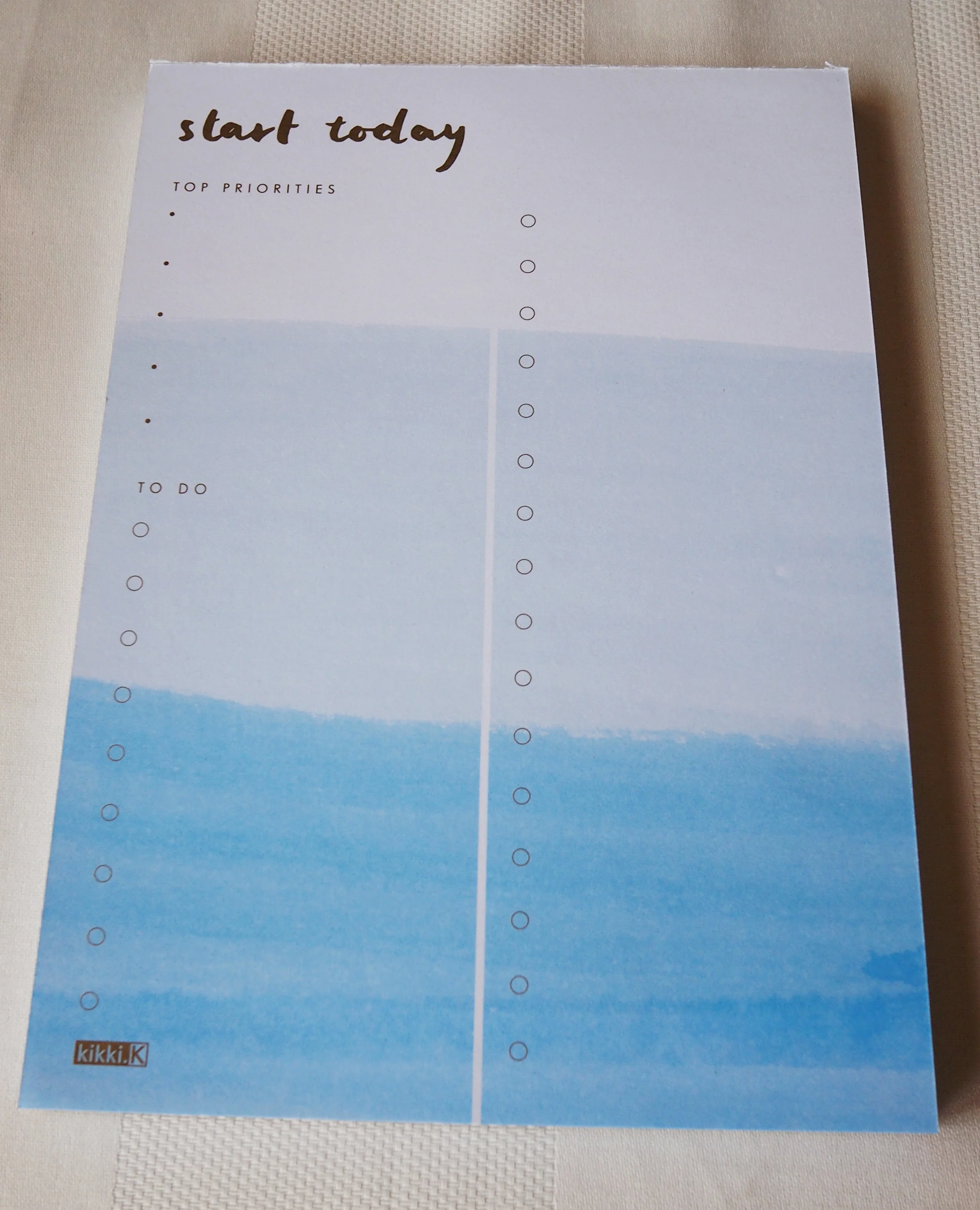 To-do list to keep me organised!