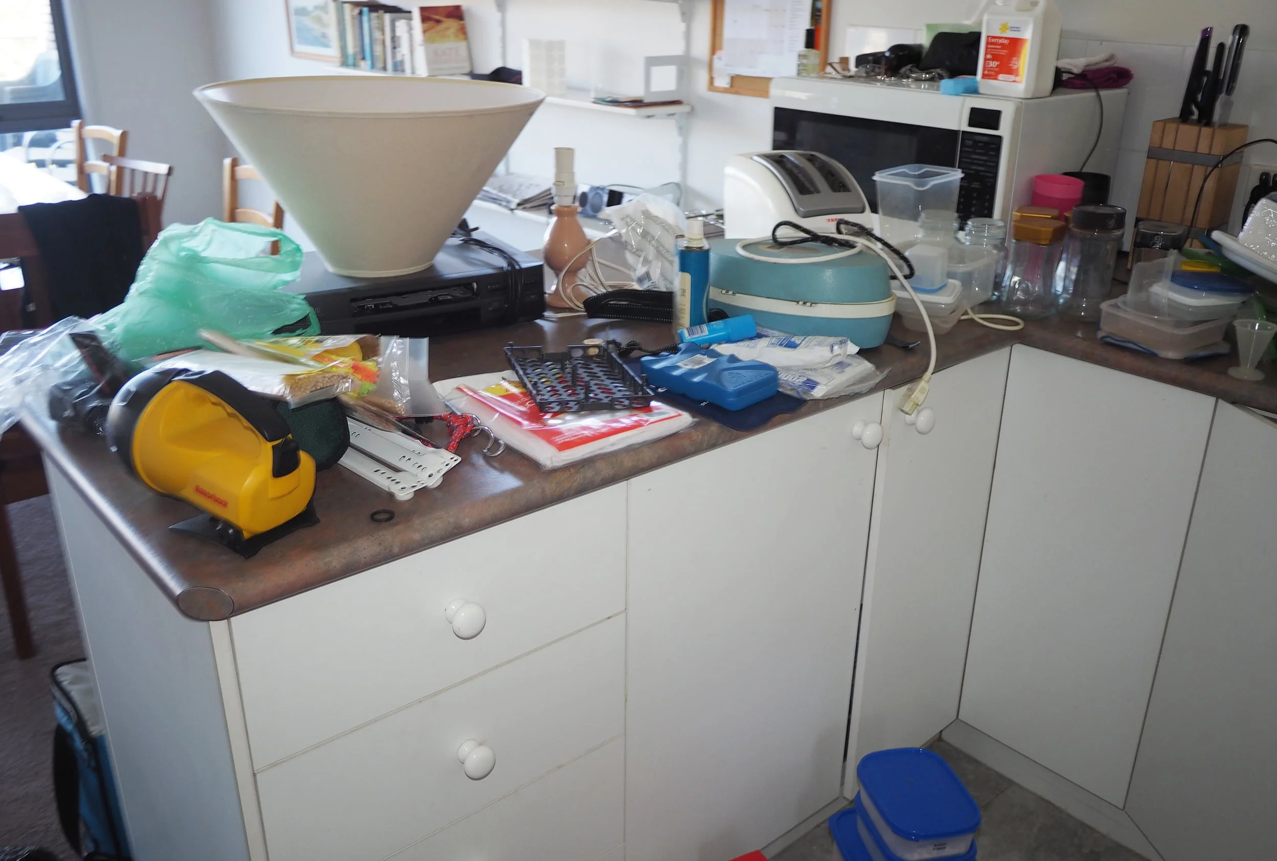 The best way to organise any space is to remove every item and sort through each piece one-by-one, being as ruthless as possible. Click through for more decluttering and organising tips!