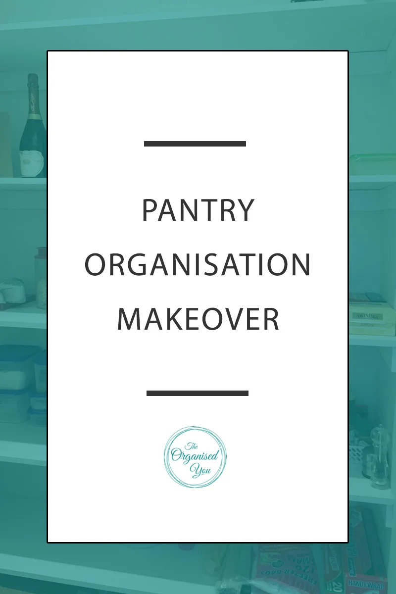 Pantry organisation makeover