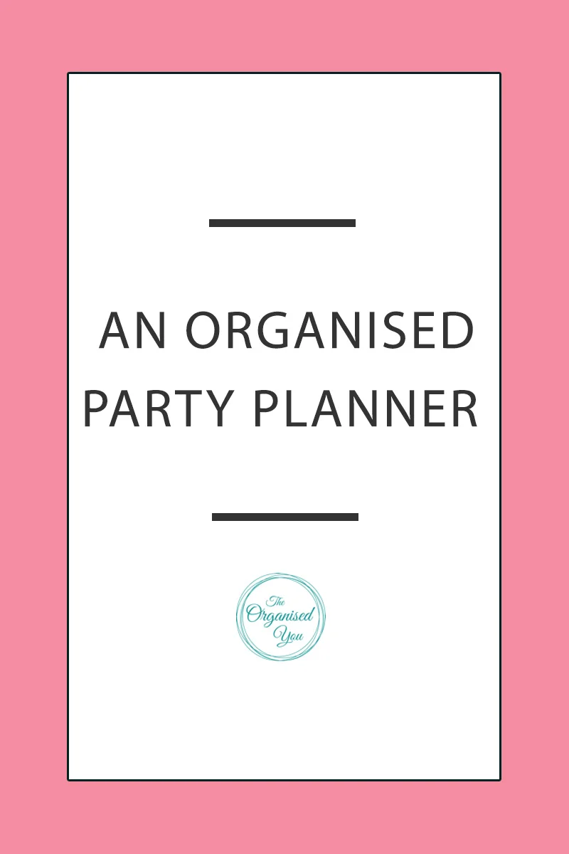 Hosting a party or event at your house will be easy with this organised party planner - use it to plan your time and to-do's, so you can enjoy yourself on the night!