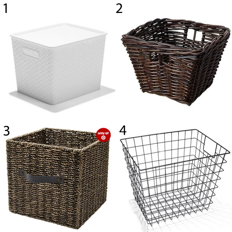 Storage baskets - baskets are great for hiding those more unsightly or less 'attractive' items in a pantry, and can easily be pulled in and out to access what you need