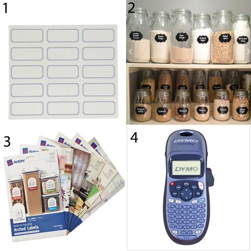 Labels are an essential for an organised pantry. They'll allow you to easily find what you need, as well as grouping items by category