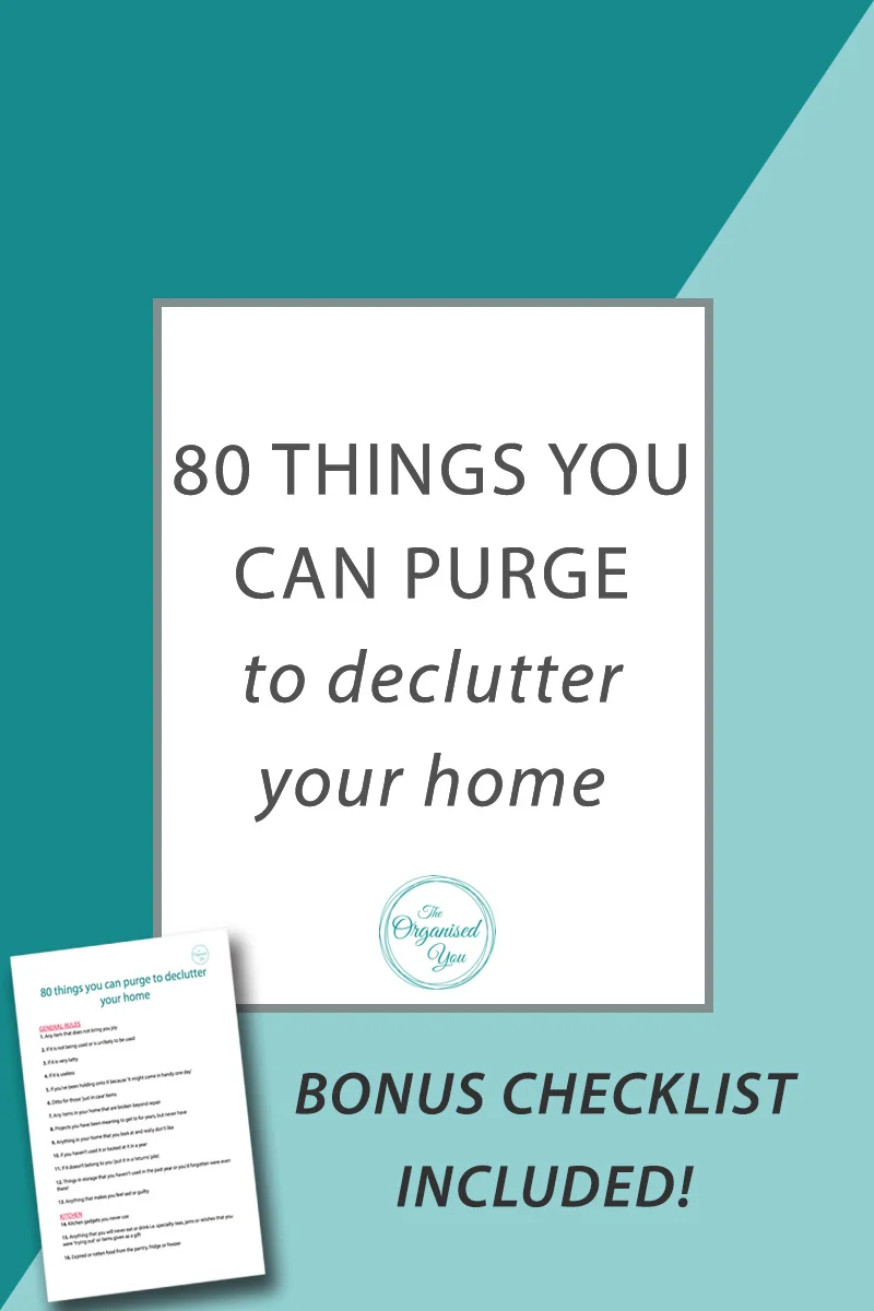 80 things you can purge to declutter your home