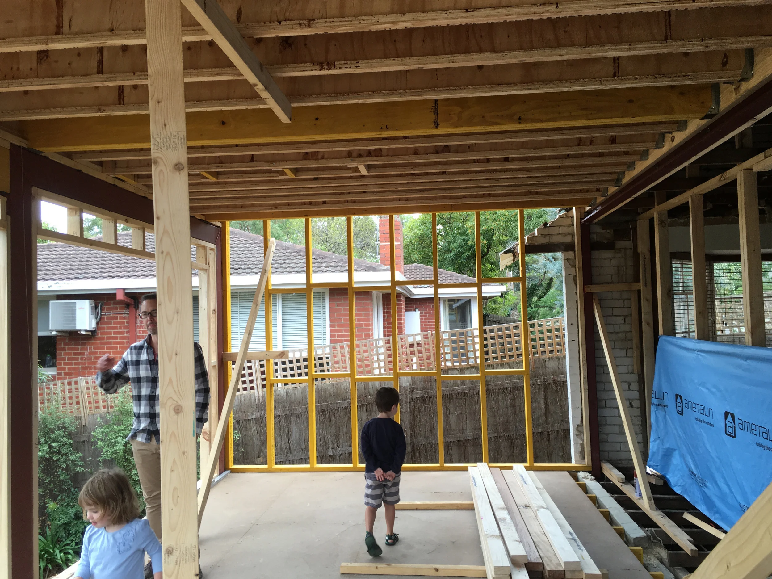 Renovating the kitchen - creating a new open plan living space