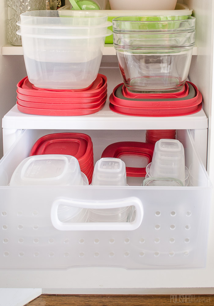 Organize Plastic Food Containers and Find the Lids! 