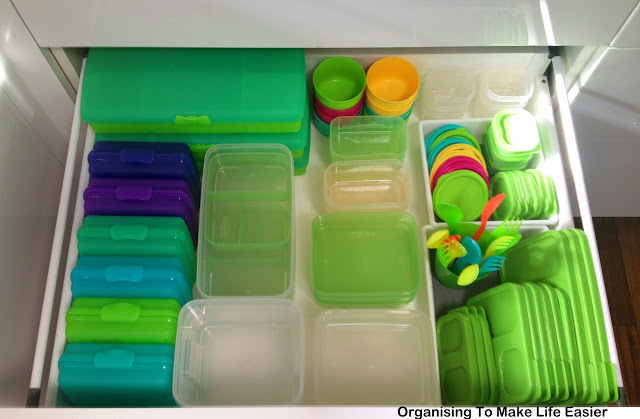 How to Organize Your Tupperware Drawer