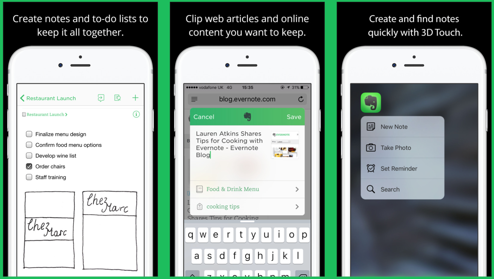 Evernote iphone app for increasing productivity