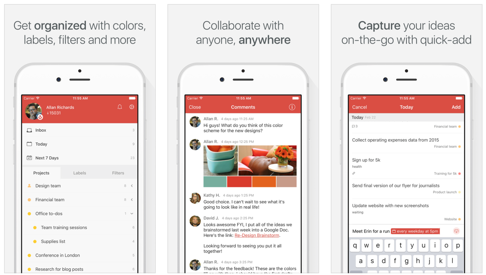 Todoist - an iphone app for helping you stay organised