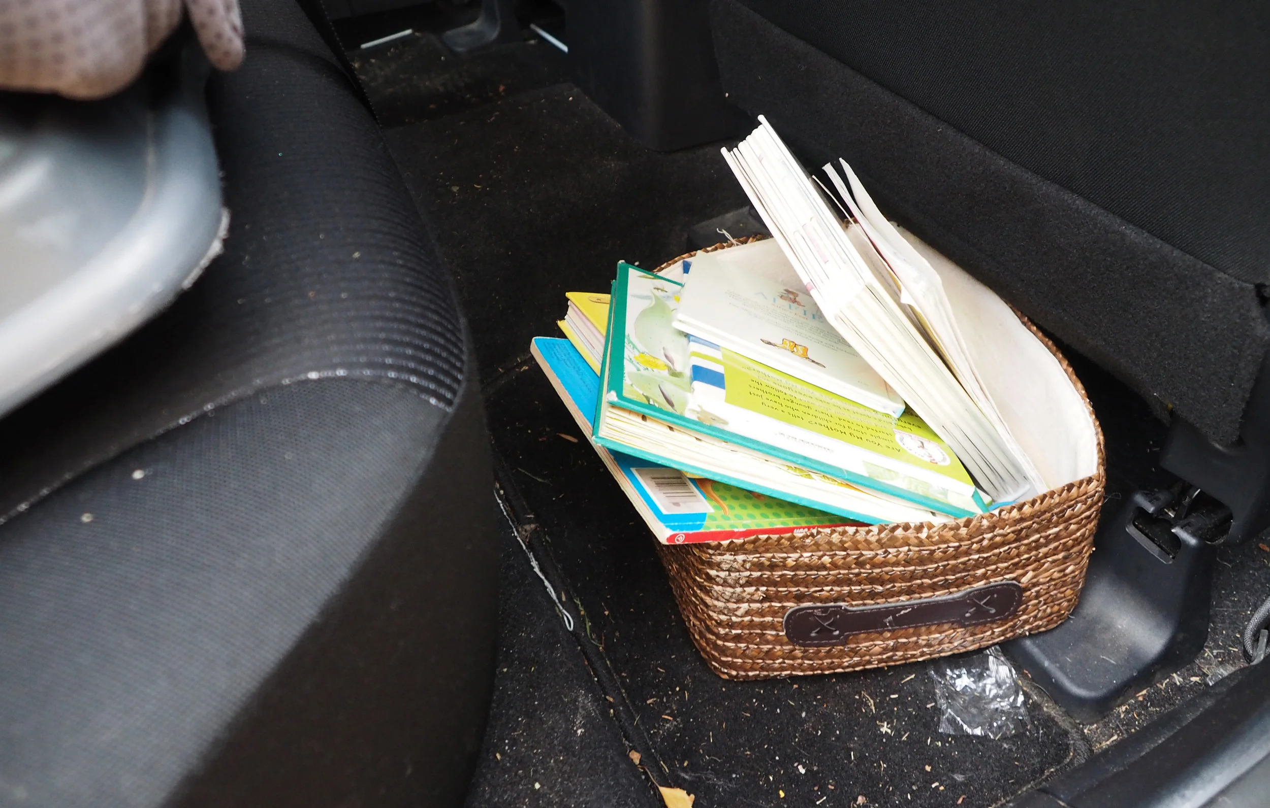 Box of books for the car