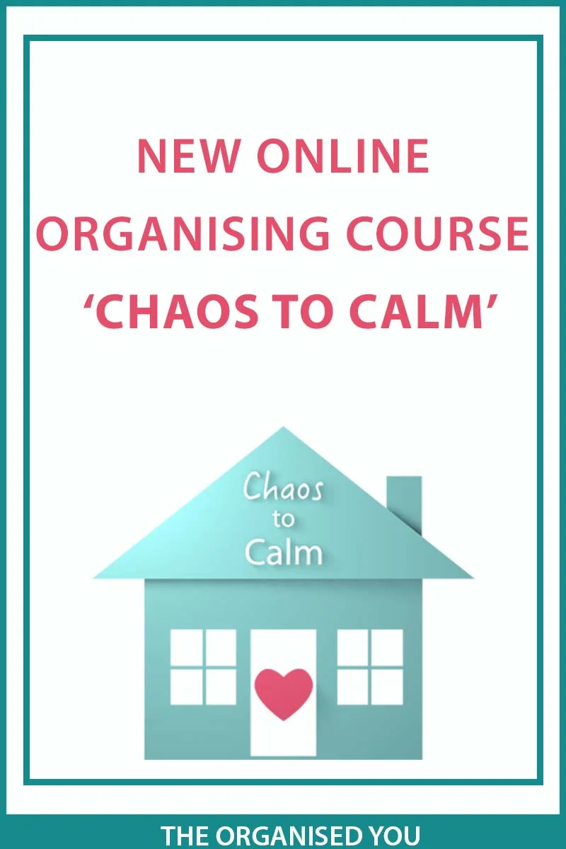 A new online course 'Chaos to Calm' The Organised You