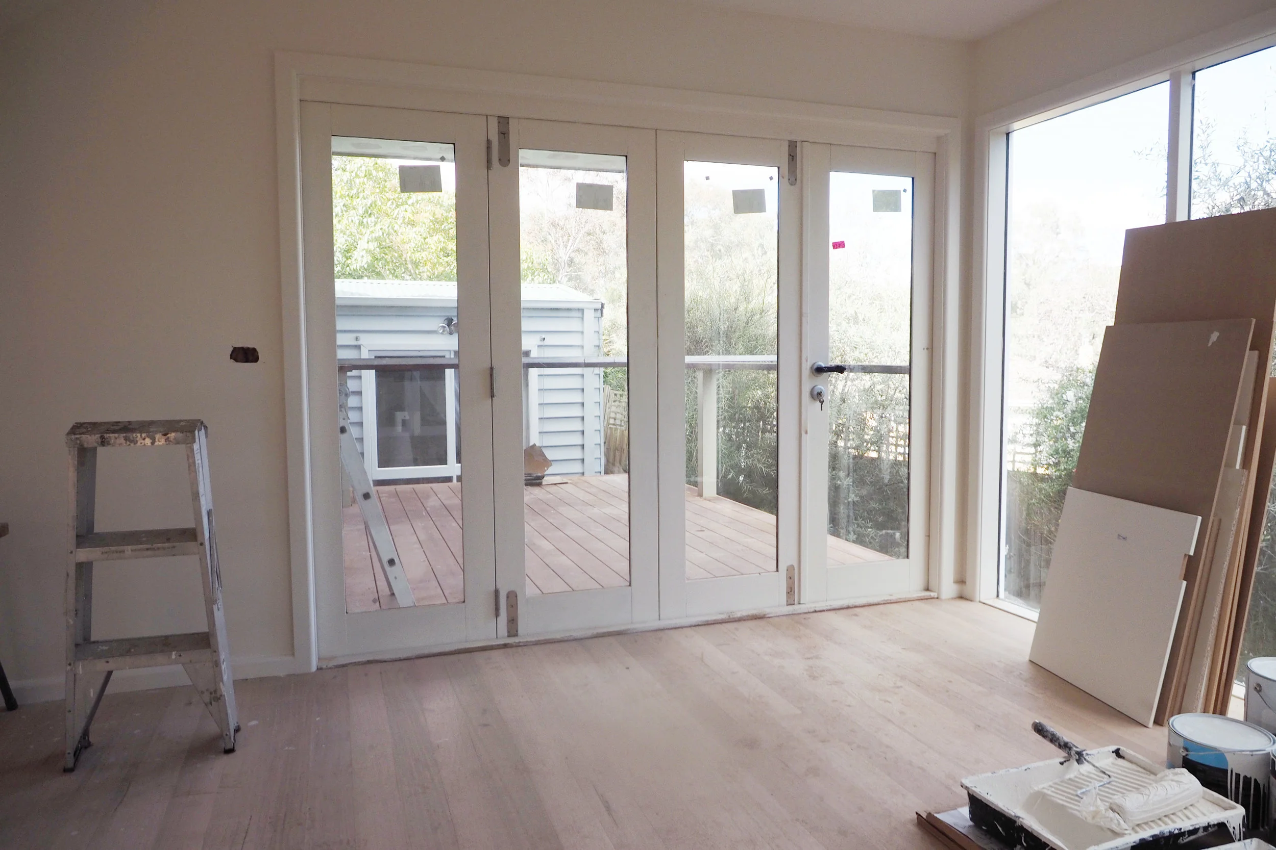 Bi-fold doors leading out to the deck - The Organised You