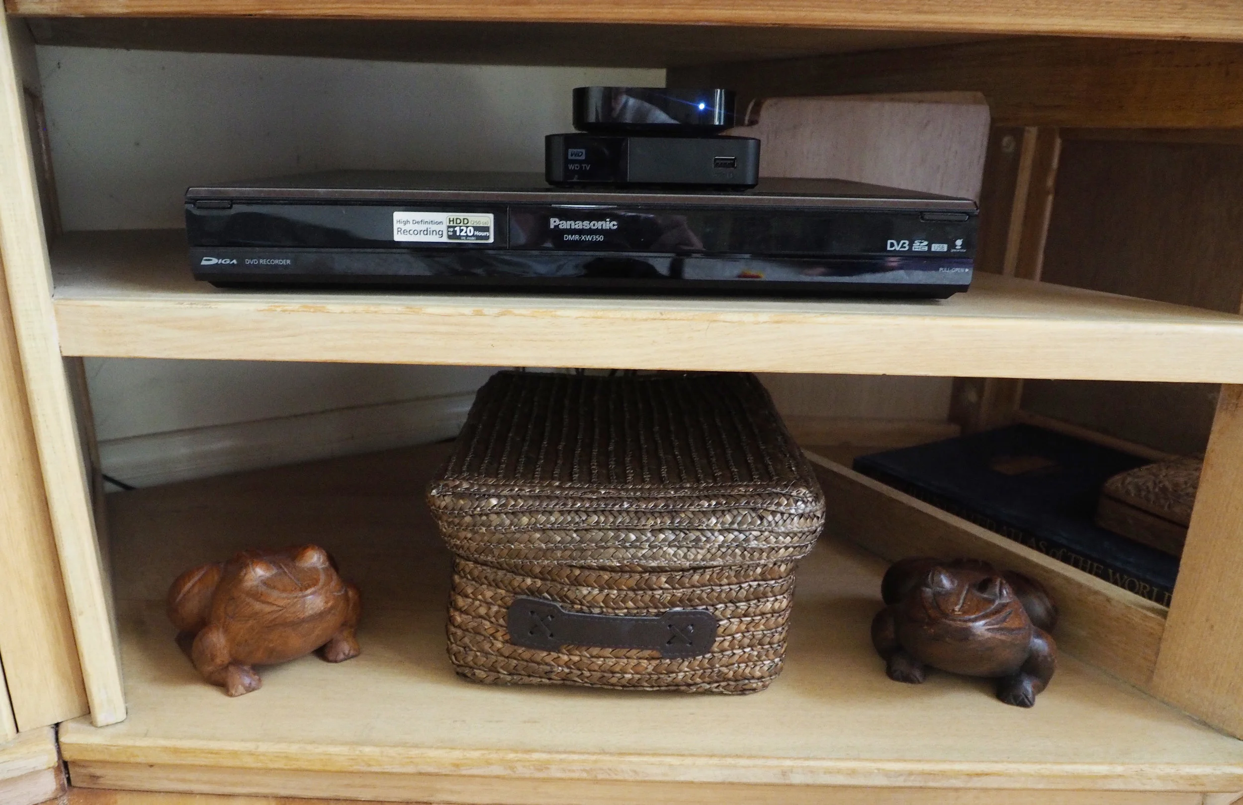 Stack technology on top of one another to create a more streamlined look - The Organised You