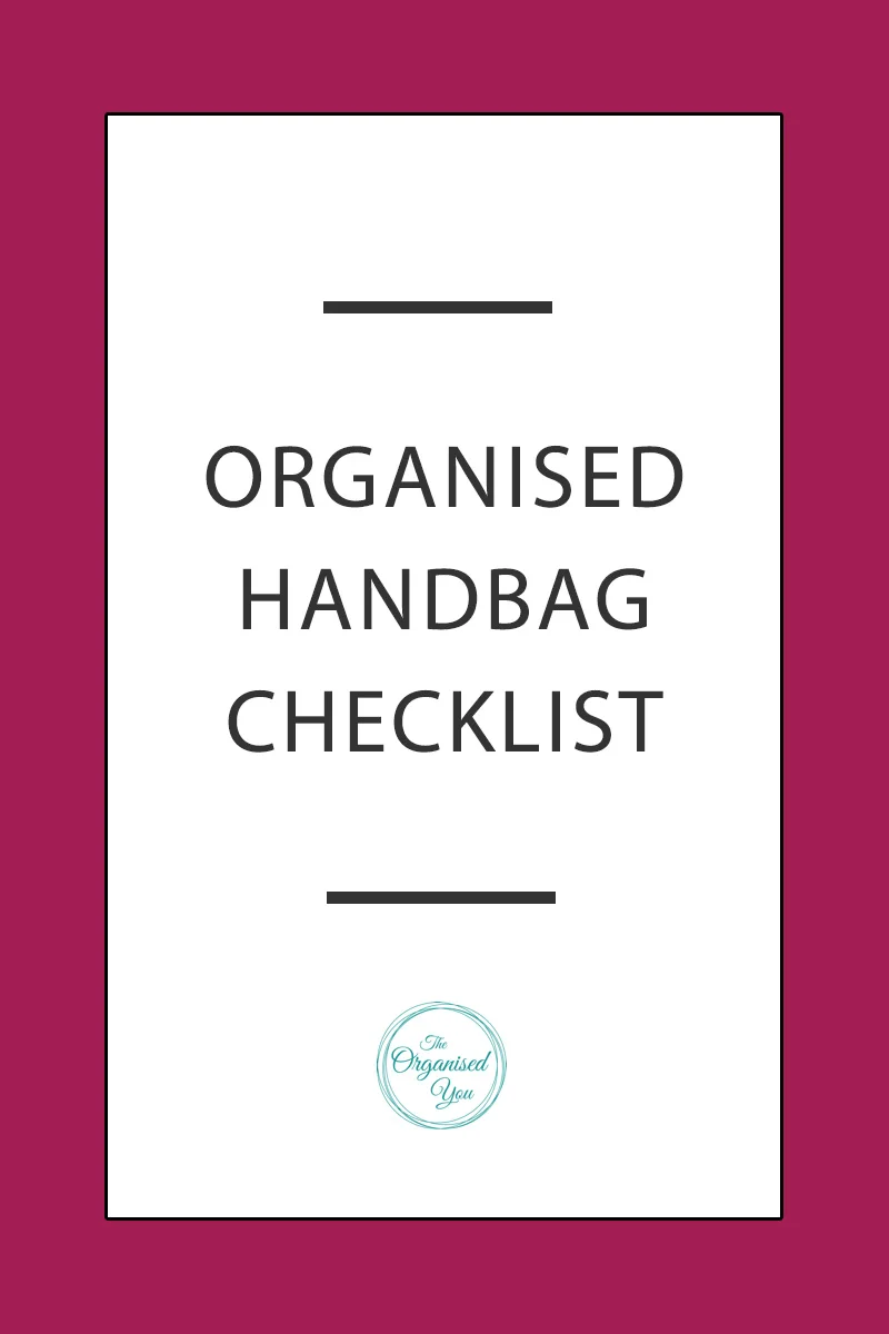 The essential items for an organised handbag