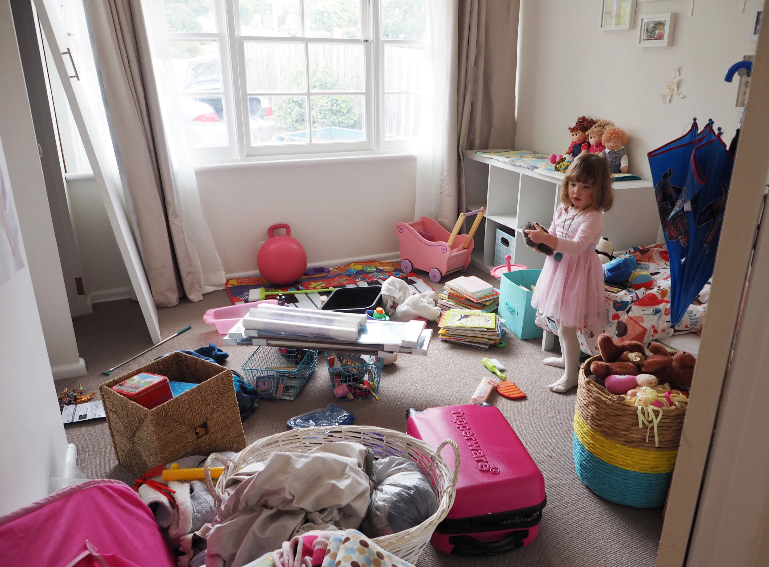 unpacking during a home renovation