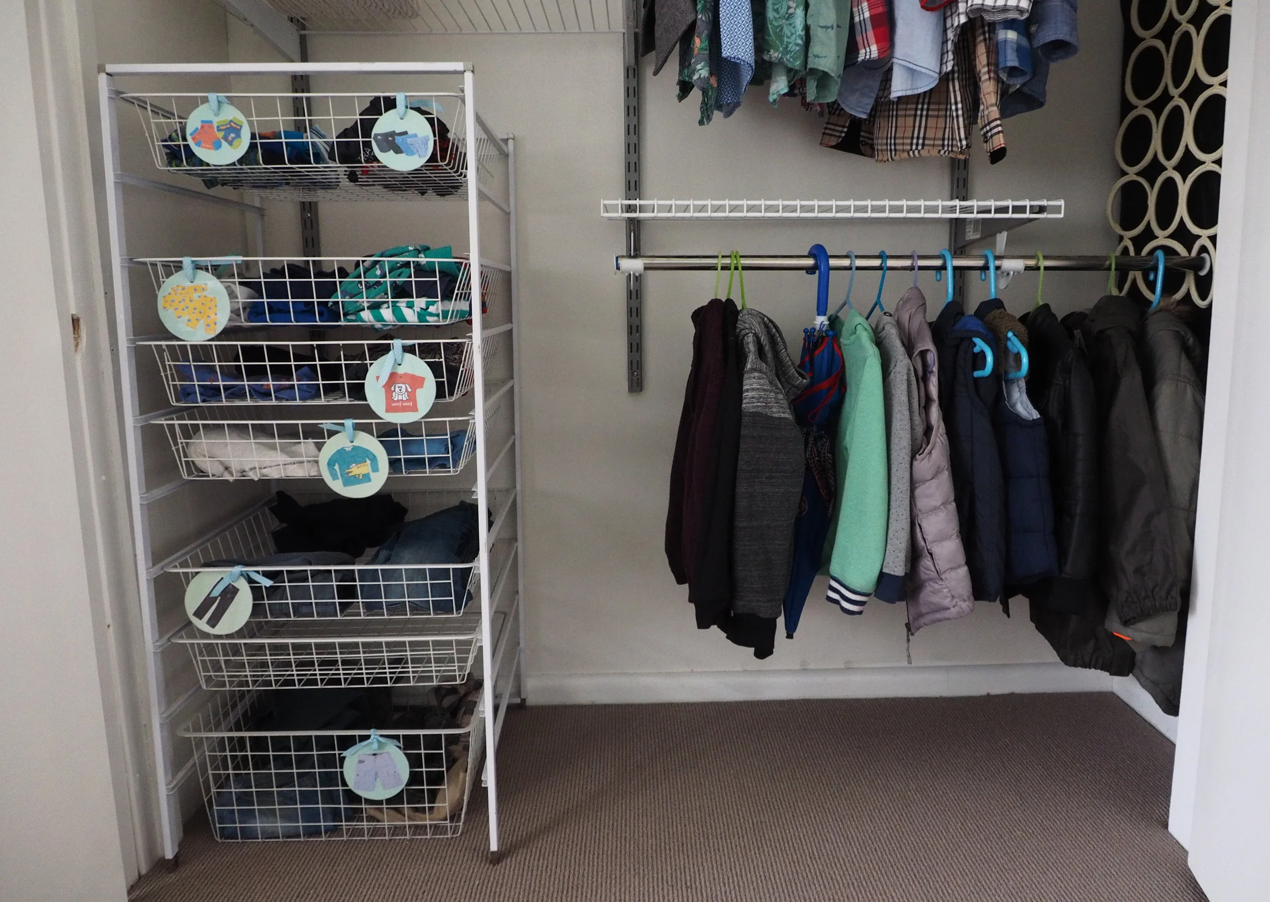 Kids wardrobe storage ideas - The Organised You