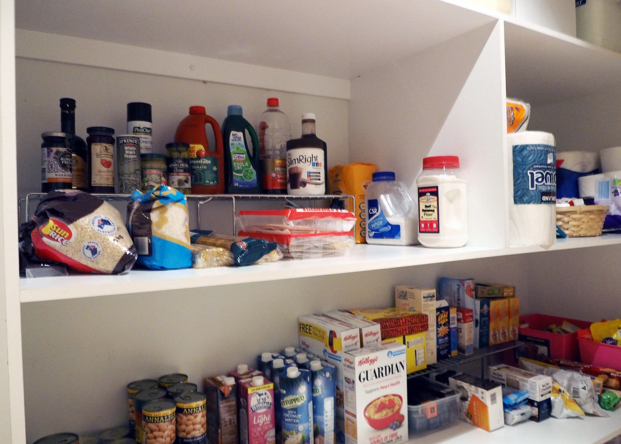 Pantry organisation - group like categories together to make everything easy to find in your pantry {The Organised You}
