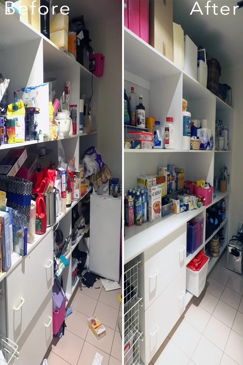 Pantry organisation makeover {The Organised You}