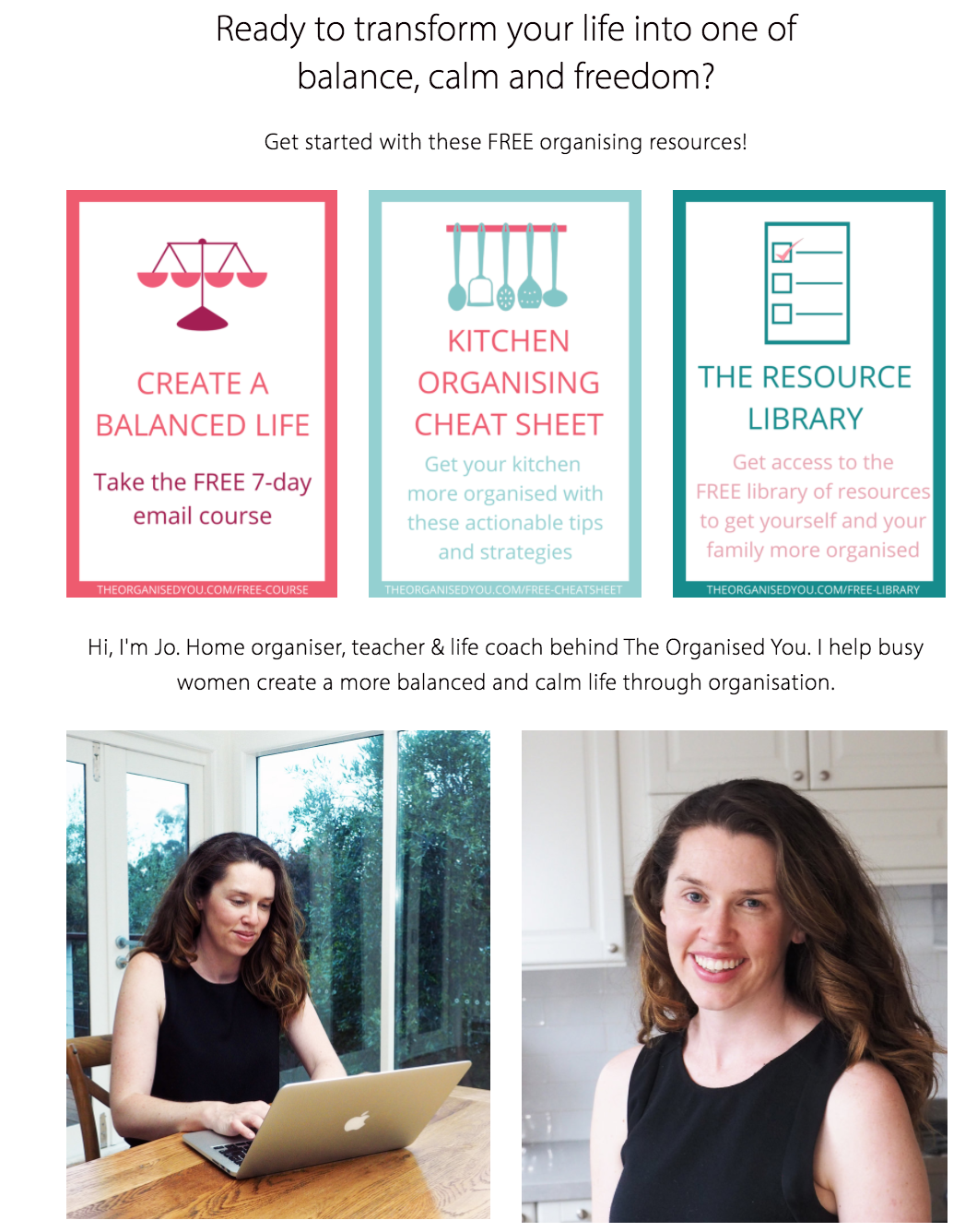 Professional organiser Melbourne Jo Capicchiano from The Organised You