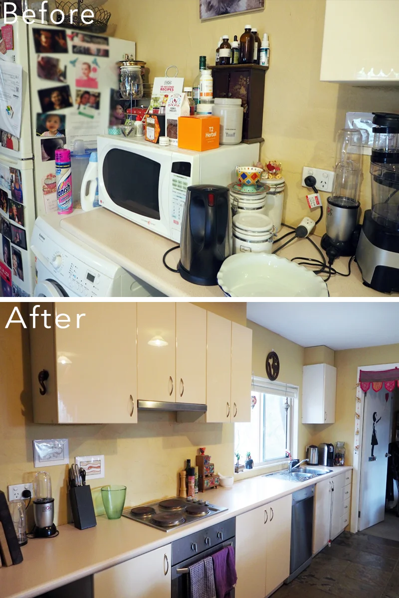 Kitchen makeover - a calm, inviting space where you can enjoy spending time {The Organised You}