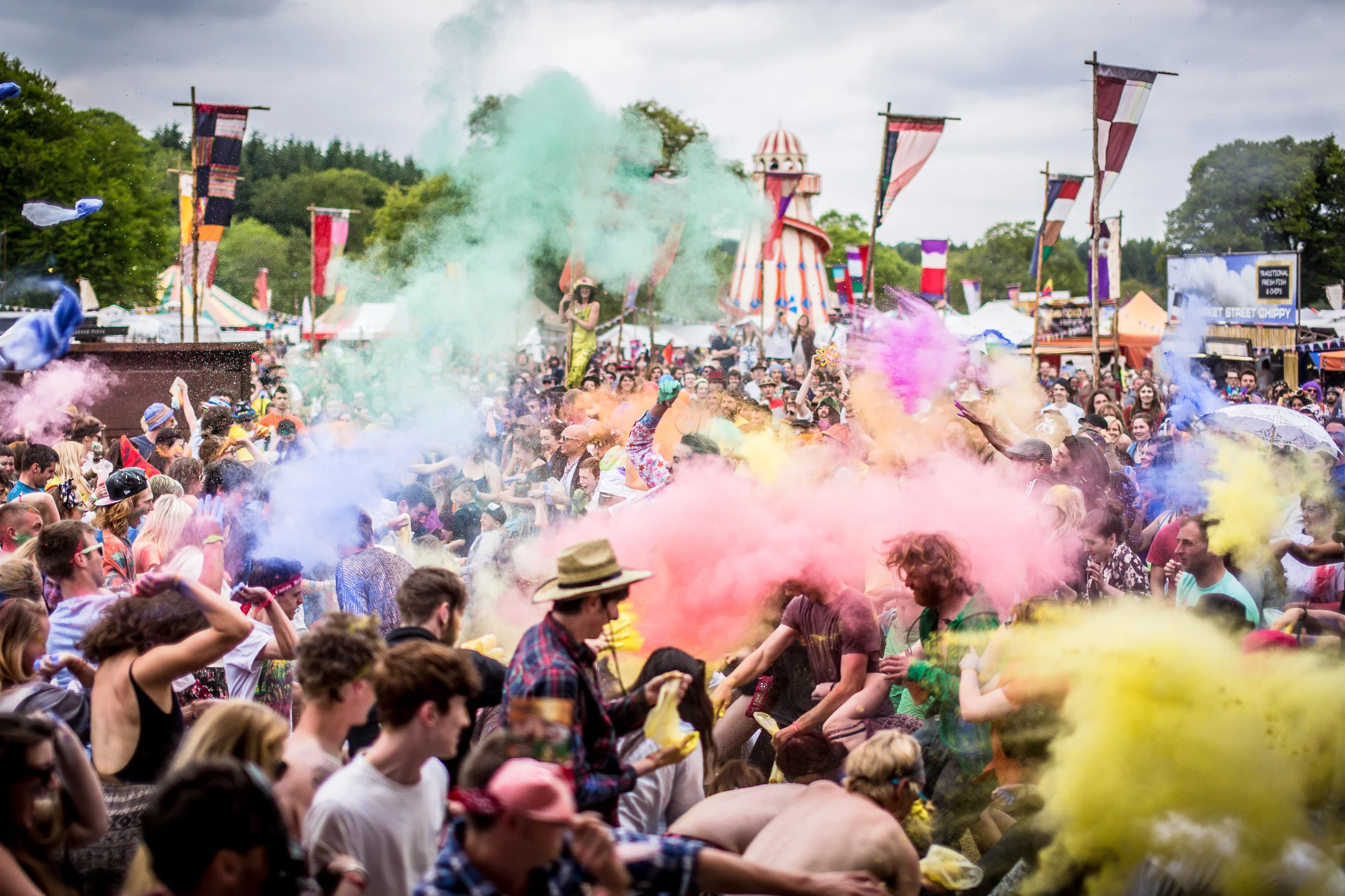 Eden Festival paint fight