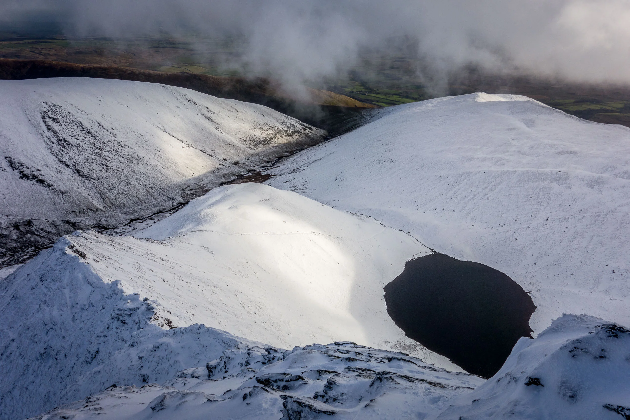 Winter wild camping on Blencathra