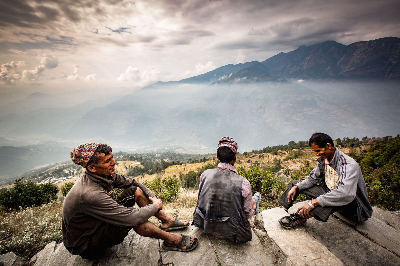Our porters taking a well-earned rest