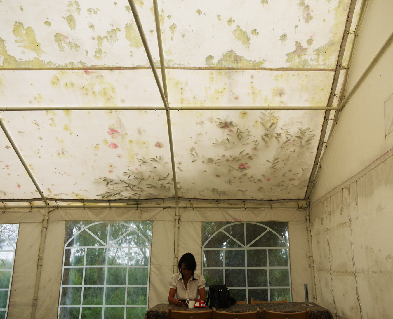 Before - inside the old marquee