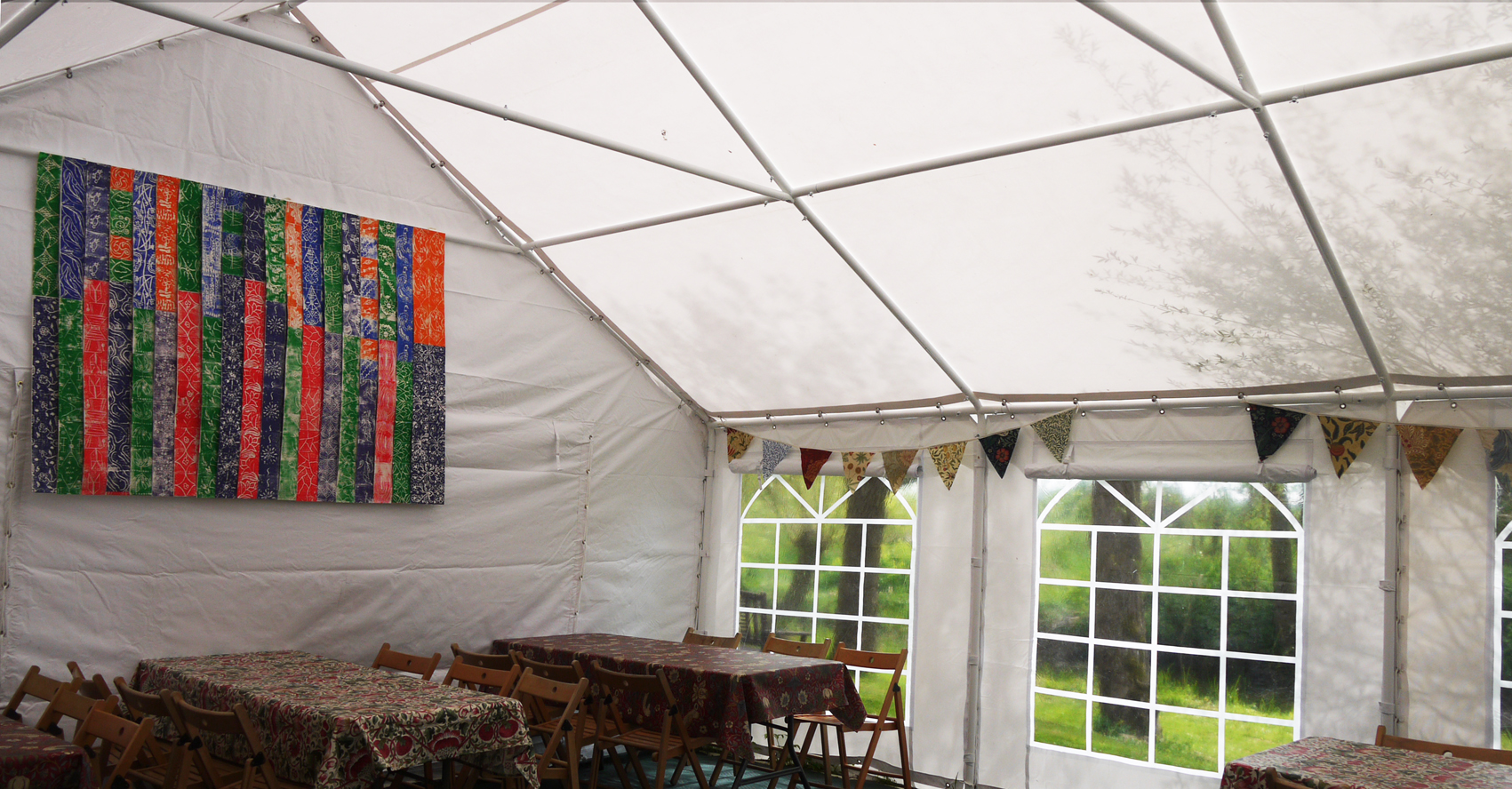 After - inside the new marquee