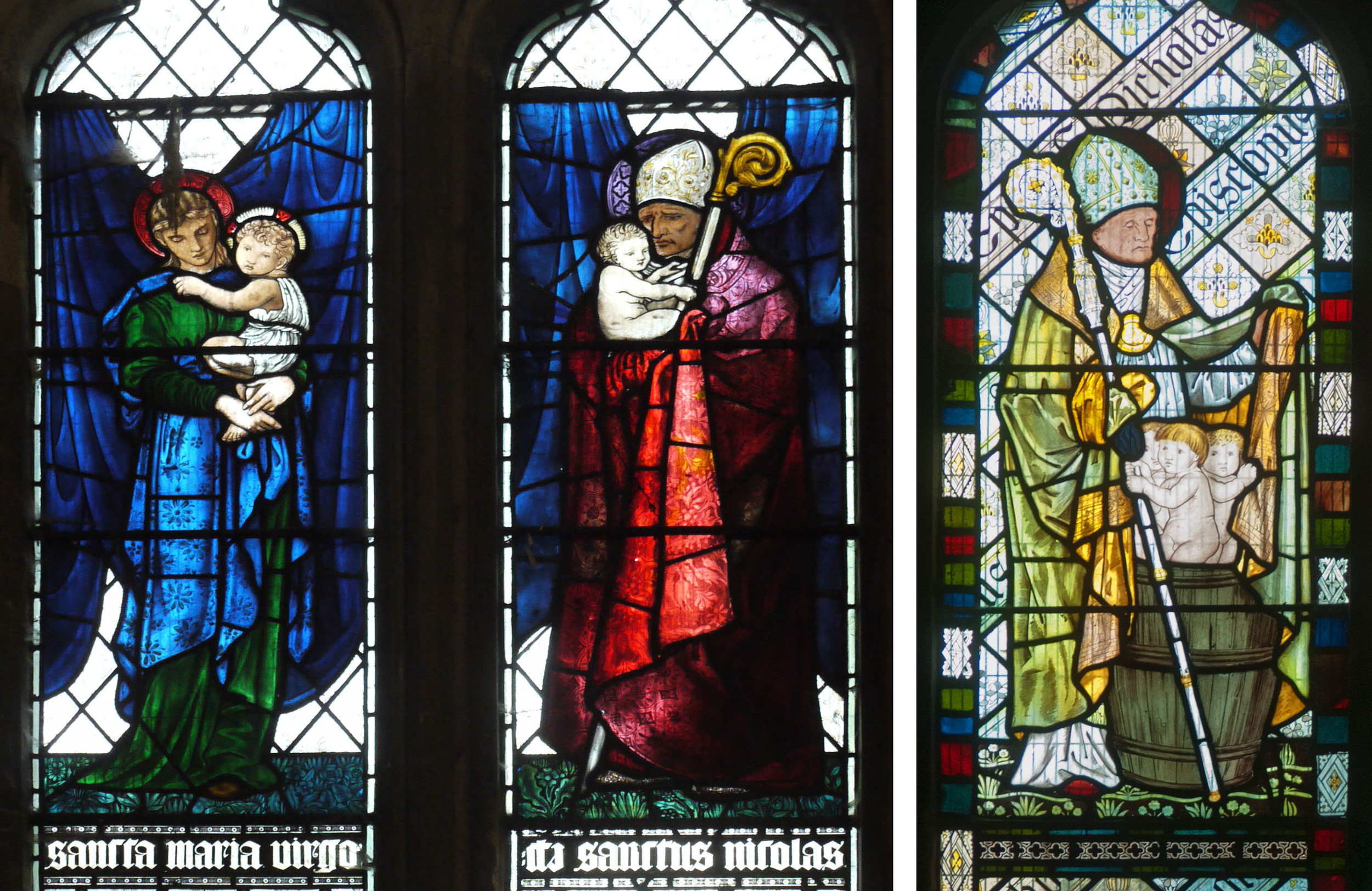The Virgin Mary and St. Nicholas from Welton Church, EBJ : An earlier version of St. Nicholas from Beaudesert