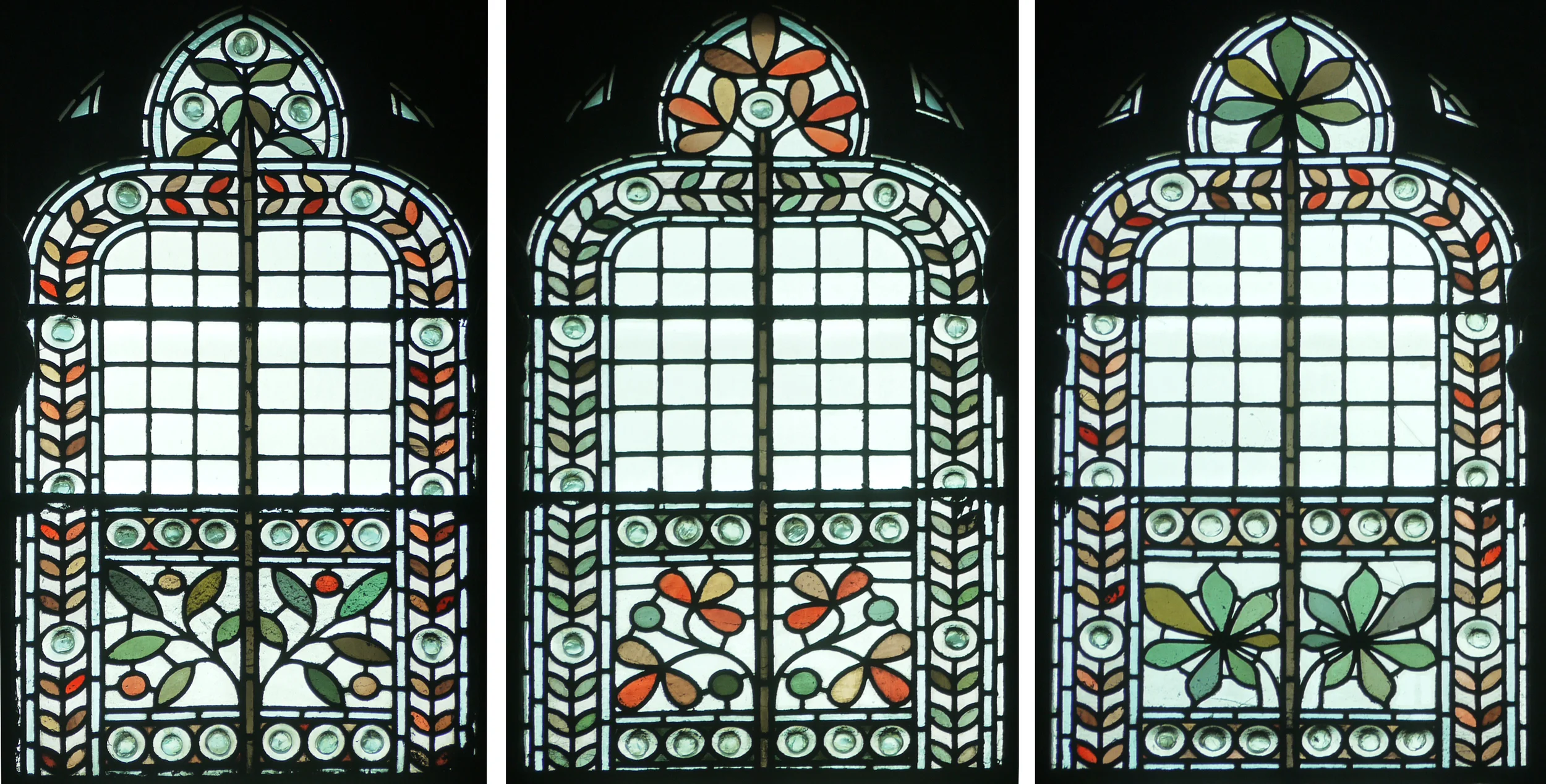 Details from the 3 window types in The Great Hall (in my order of preference).