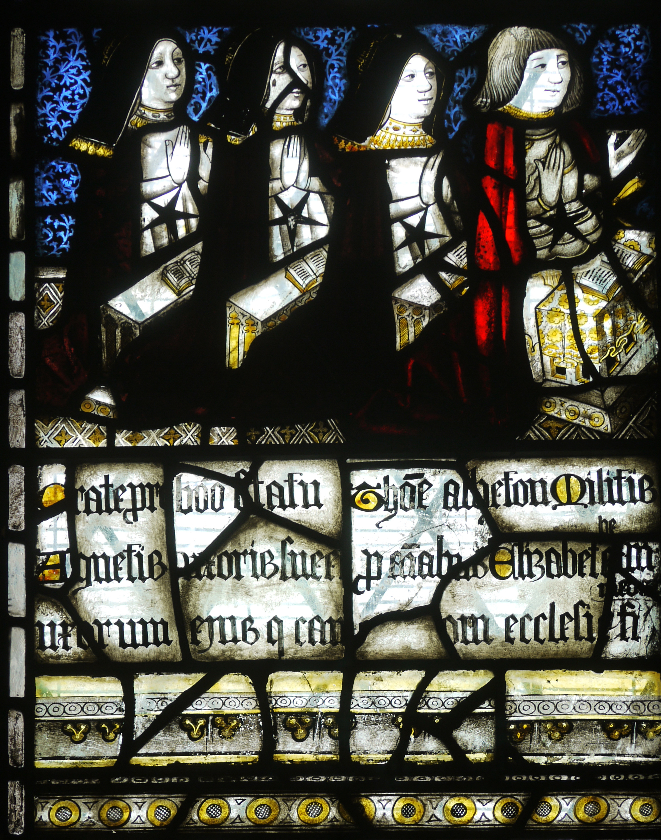 Detail: lower central panel, window 3