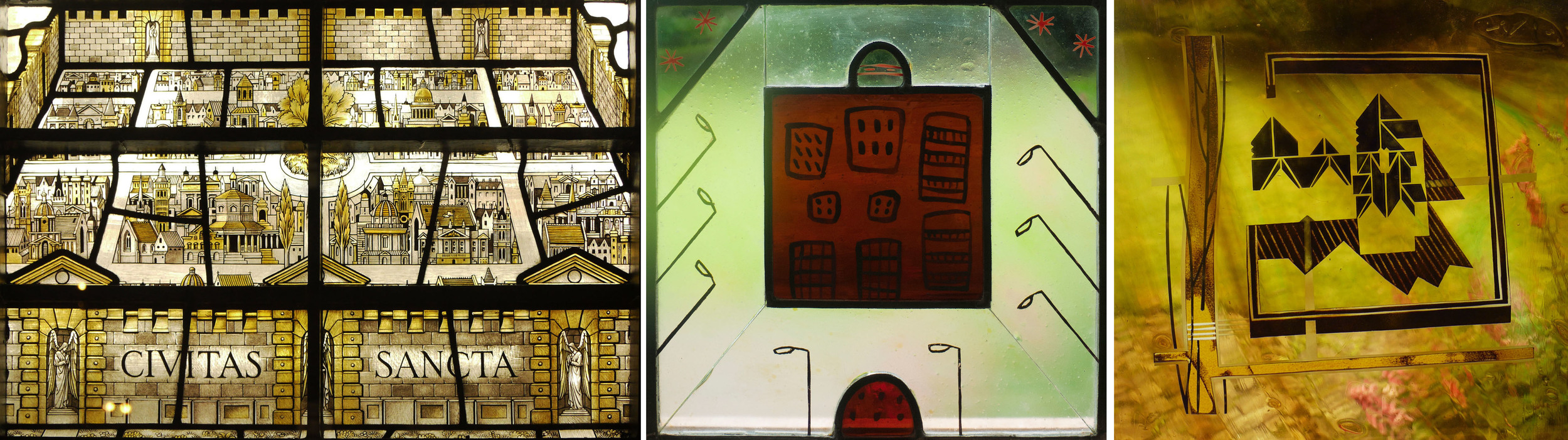 Holy City St. George's, Hanover Square, London: Old Town my panel from 1985 : Kelmscott Design No. 1 from 2014