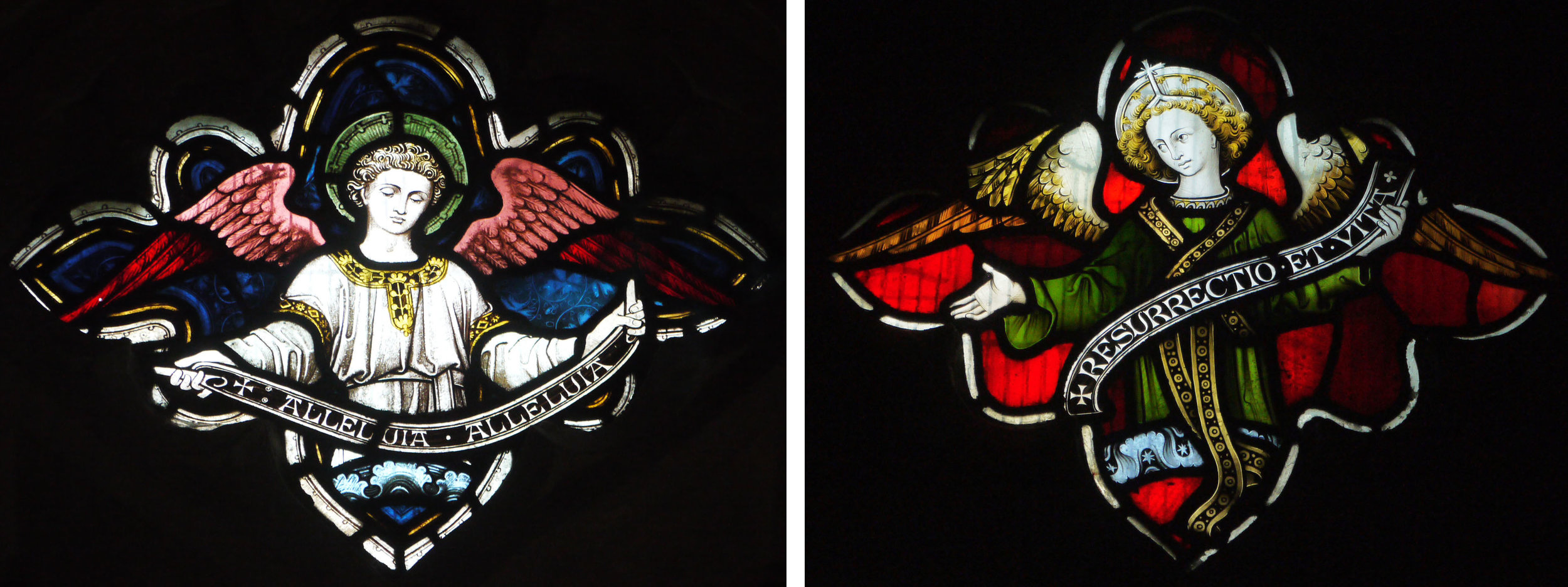 Victorian angels in the chancel
