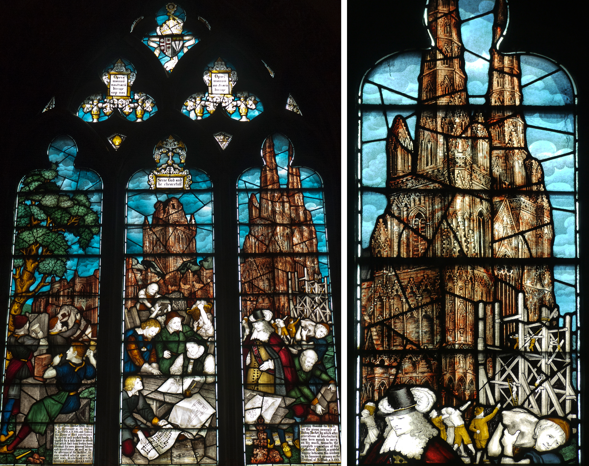 Lichfield Cathedral in Lichfield Cathedral, The Hacket Window by Charles Eamer Kempe 1901