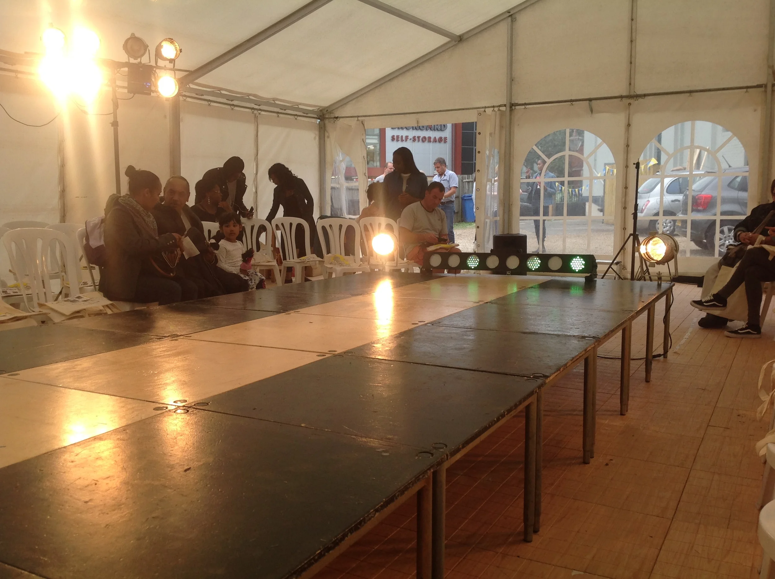 Catwalk ready. Spaces filling up...