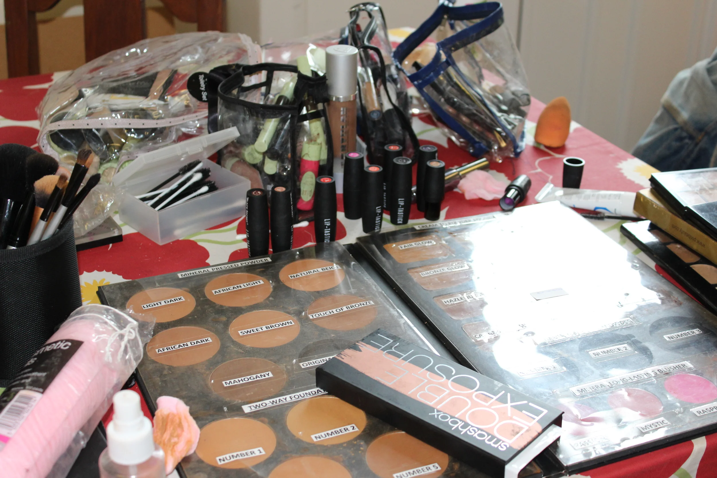 Kitchen table take over in full effect.