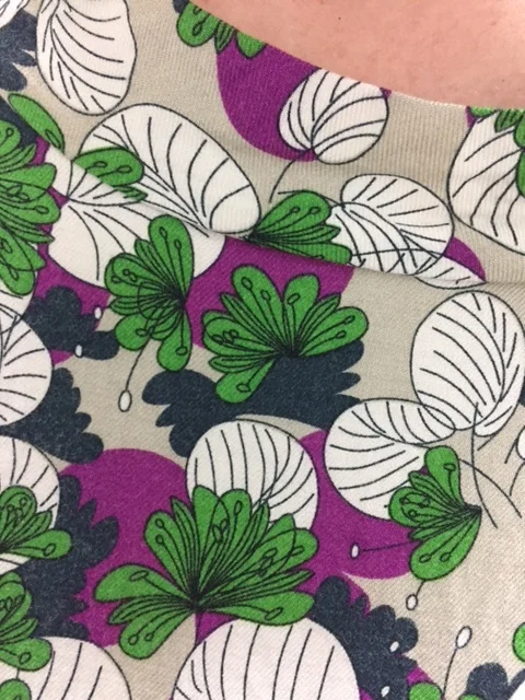 Fabric and pattern details.