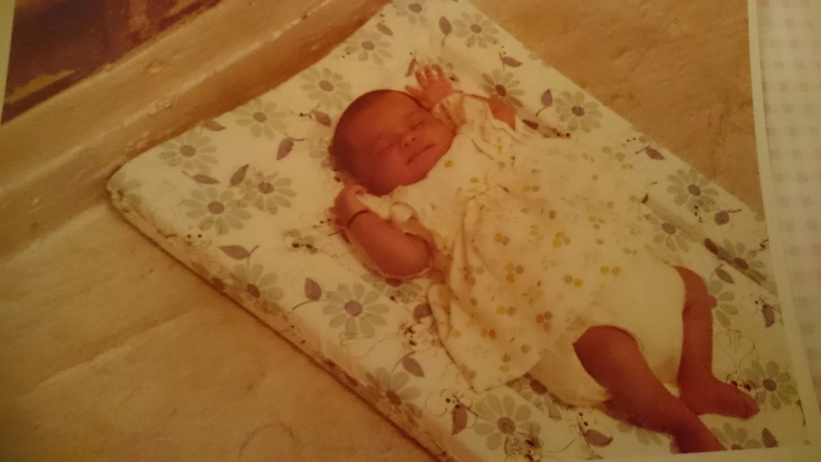 Cute alert 2! Tiny baby Shivanti in *that* dress decades earlier.