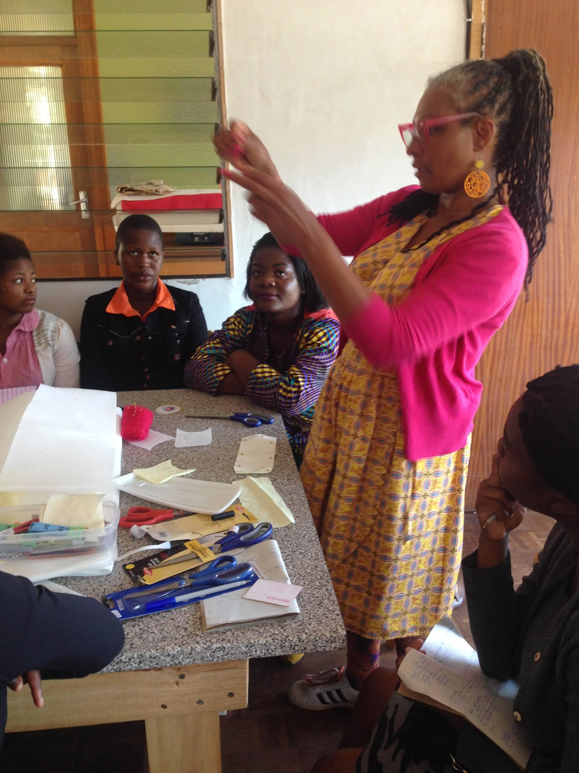Teaching women how to create a sustainable fashion business in Zimbabwe for a month. An unforgettable experience. June 2018.