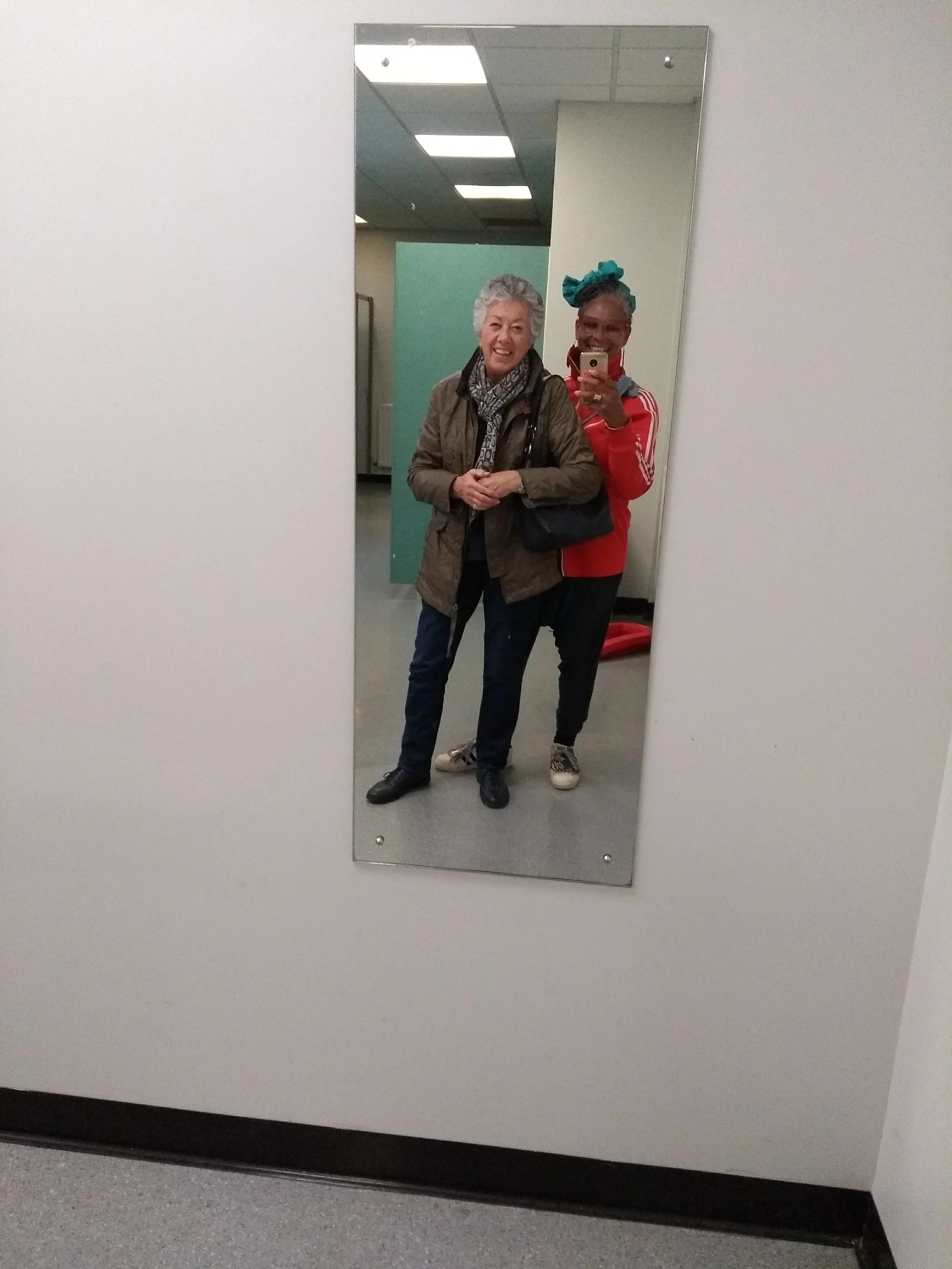 As one of the Crisis at Christmas Sewing service mobile team leaders I was taken for a visit to HQ to prepare for the season. Here I am with Sewing Service Uber boss Karen Foster. September 2018.