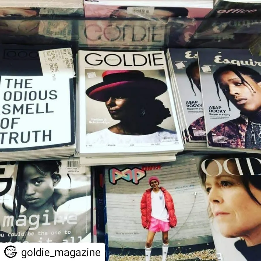 Made the cover of Goldie Magazine Autumn issue - the glossy celebrating the over 40s. Cover photo by Mike Marchant. October 2018.