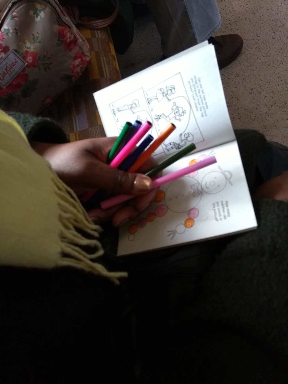  Colouring in can help lower stress levels on a commute 
