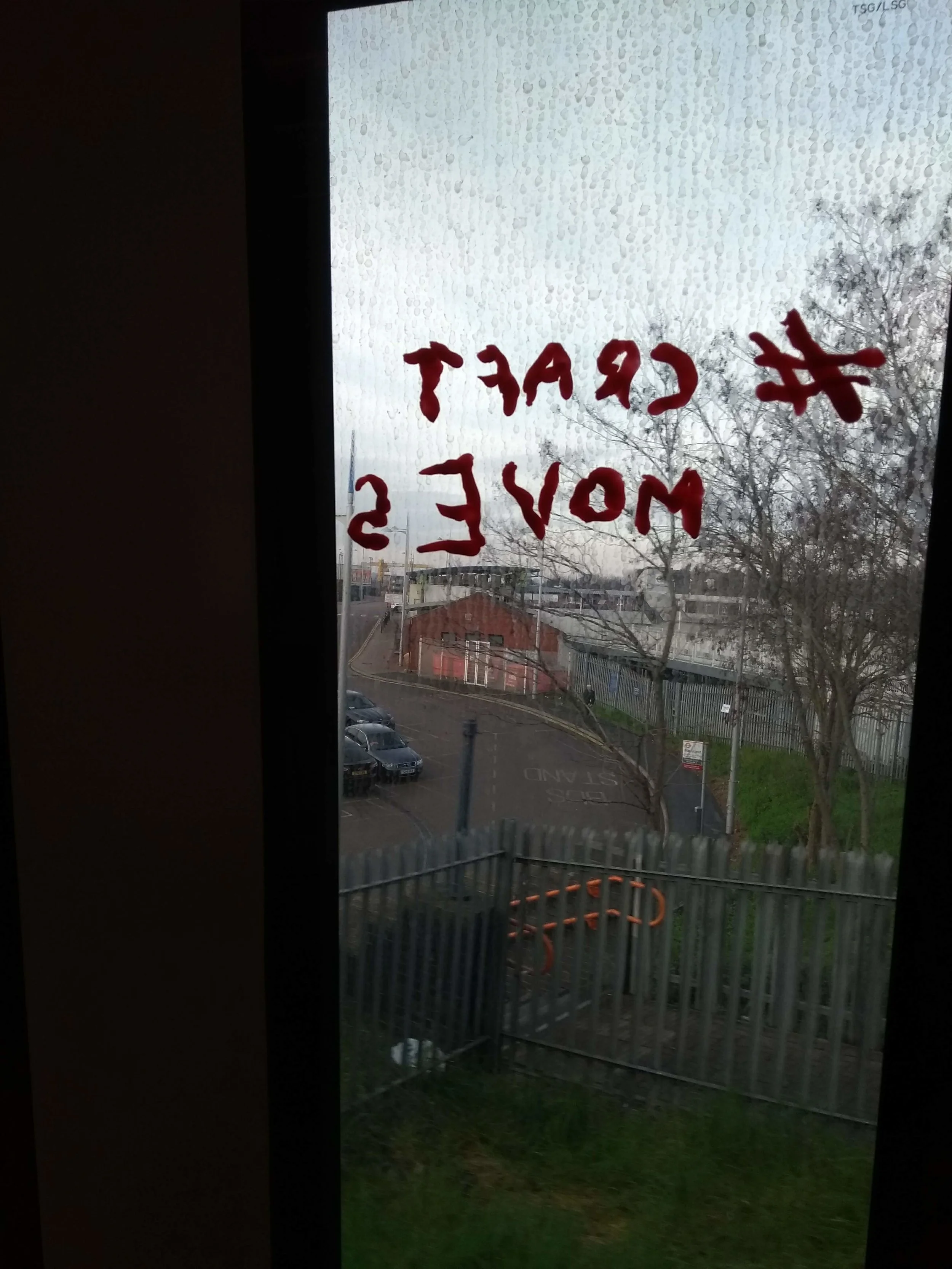  Train carriage crafty hashtaggery (that's a word now) 