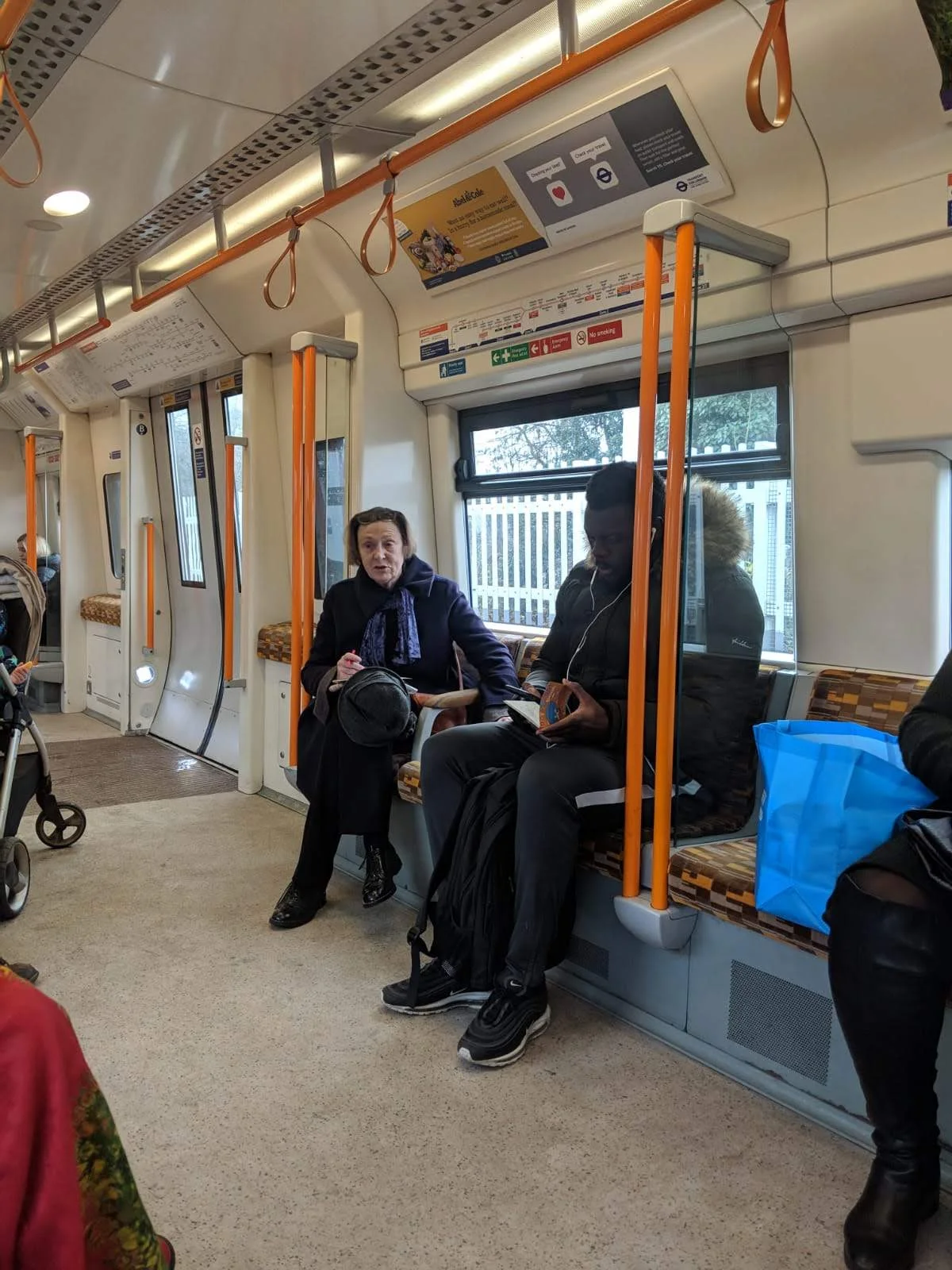  A commuters encouragement reminds us why we're here. 