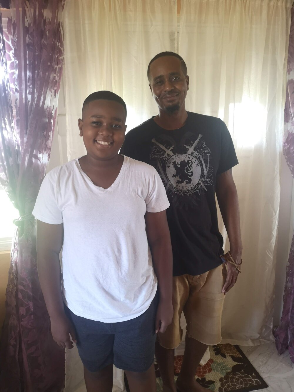 Cousin Azizi and proud dad