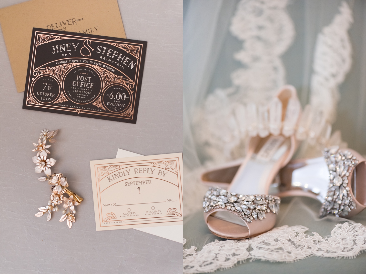 Rose Gold Wedding at Historic Post Office Virginia Harry Potter Themed Wedding-111_WEB.jpg